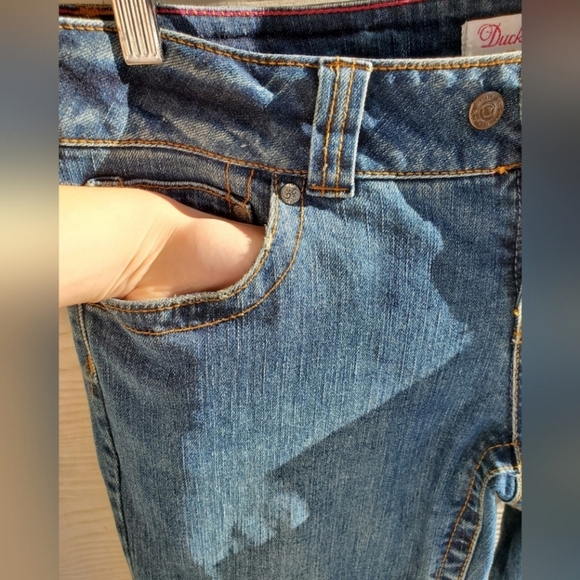 Duck Head Jeans Co. Medium Wash Low-rise Boot Cut Y2K Denim Jeans Long Inseam - Picture 6 of 14